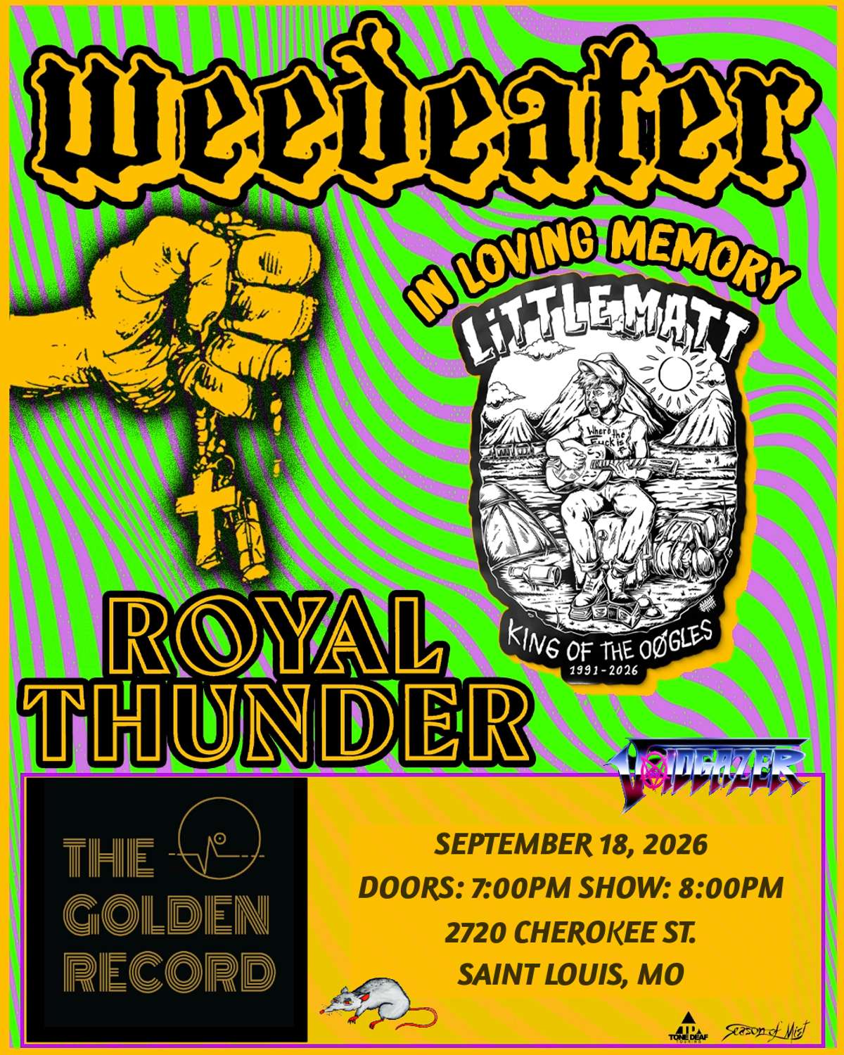 Weedeater w/ Royal Thunder + Voidgazer